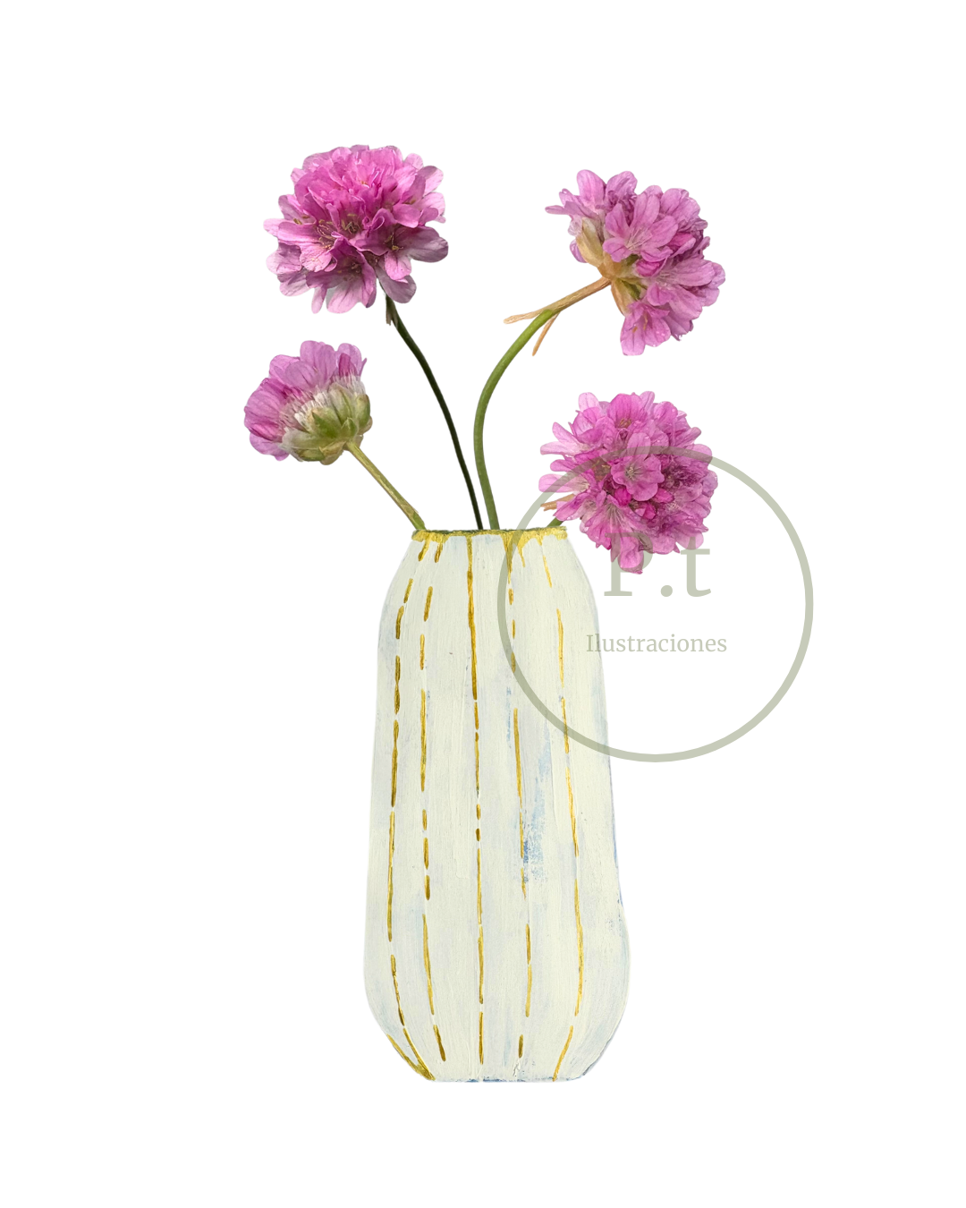 Armeria en florero