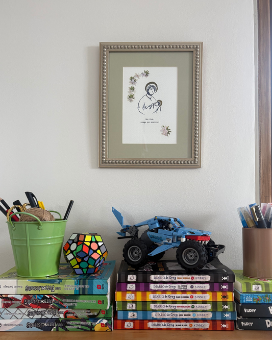 San José en marco de perlas